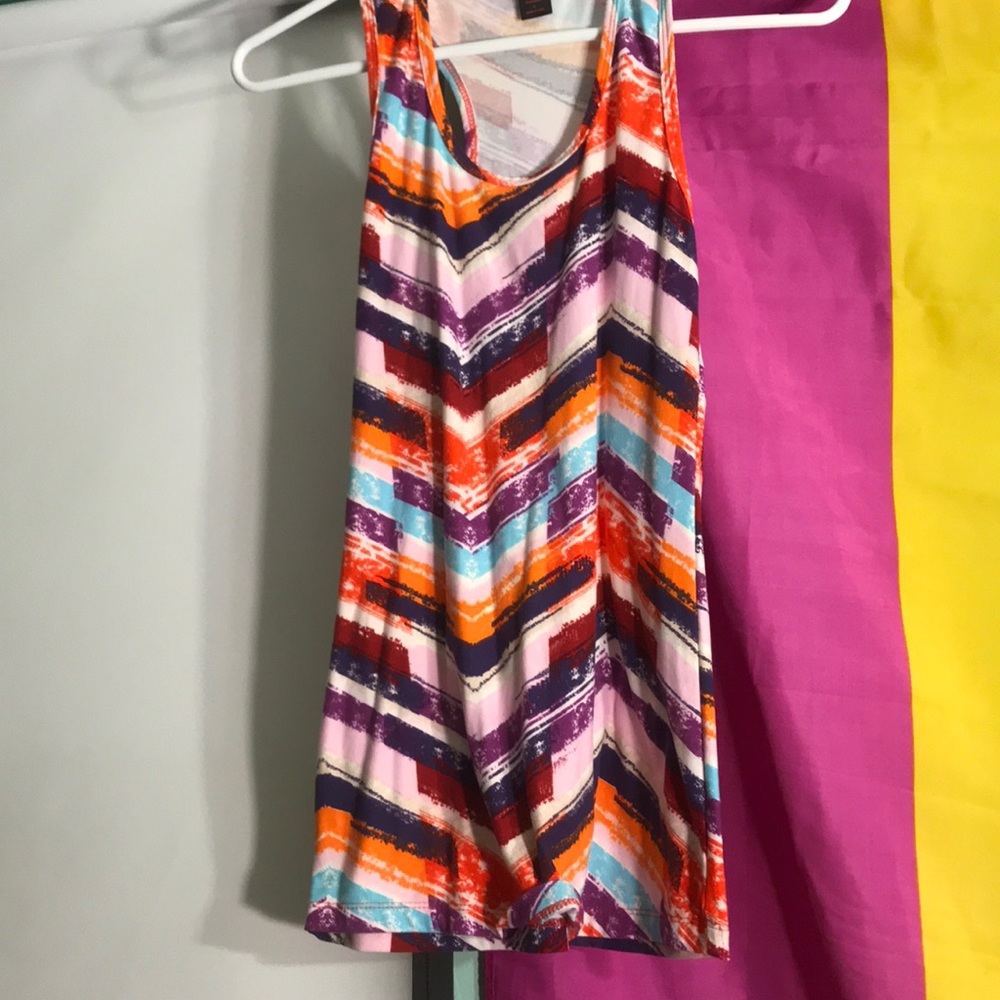 Colorful workout tank top/muscle shirt